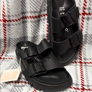 Birkenstock/papillio Arizona pap Flex platform leather sandals